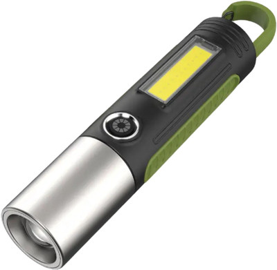 MZ YD 2320 (MULTI-FUNCTION ZOOM FLASHLIGHT) 4 Modes Bright LED Torch(Black, 17 cm, Rechargeable)