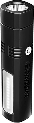 EVEREADY Hero Mini Powerfull Pocket Torch(Black, 10 cm, Rechargeable)