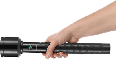 Mr.Light 1600 Meters Long Range Rechargeable LION Aluminium Flashlight MRGD3002 Torch(Black, 20 cm, Rechargeable)