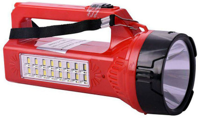 Sanjana Collections 50 Watt Utrabright Long Range Laser Torch With 16 SMD Emergency Light Torch(White, 8 cm, Rechargeable)