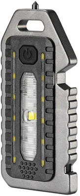 ECOSKY 5-in-1 LED Flashlight - Built-in Whistle, Bottle Opener & Safety Tool Torch(Grey, Black, 11 cm, Rechargeable)