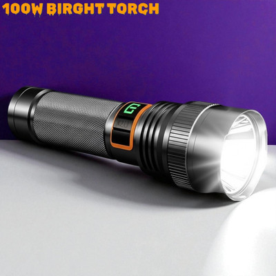 Ziddjeet X148 LED Torch Light with USB Charging and High Lumen Bright Output Torch(Multicolor, 11 cm, Rechargeable)