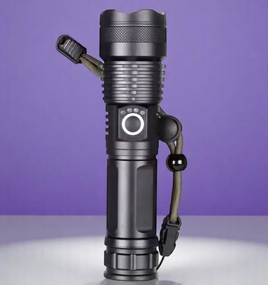 3BAAN X246 (ZOOMABLE Metal Torch) 5 Modes Flashlight, Super Bright Torch(Multicolor, 11 cm, Rechargeable)
