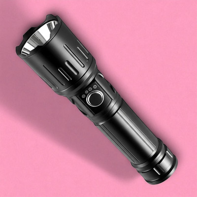 Shamsa X538 Emergency LED Flashlight – Rechargeable, Compact & Super Bright Torch Torch(Multicolor, 11 cm, Rechargeable)