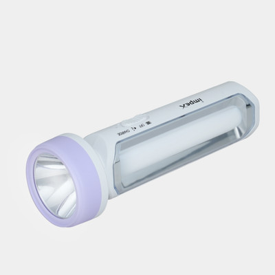 IMPEX 2 in 1 LUMIN A3 LED flashlight & Lamp with 1600mAh | Ultra Bright | Lightweight Torch(White, 22 cm, Rechargeable)