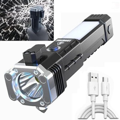 DNM Hammer Torch Light Tool with Rechargeable LED Flashlight 4 hrs Torch(Multicolor, 8 cm, Rechargeable)