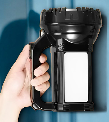 Shamsa S199Mode Power Full Rechargeable Torch Up &1Km with Reading light 12 hrs Torch(Black, 11 cm, Rechargeable)