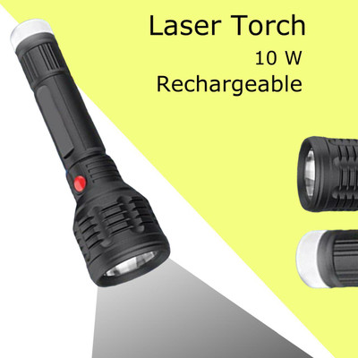 MOMENTIME Torch_6838 Torch(Black, 8 cm, Rechargeable)