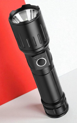 Nilesawar X877 High-Powered LED Torch – Portable, Durable & Water-Resistant Torch(Black, 11 cm, Rechargeable)