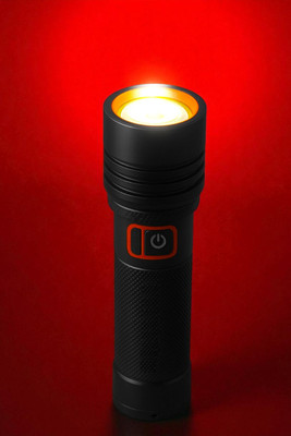 Ziddjeet X554 Multipurpose Torch – Long Battery Life, Powerful Beam Torch(Multicolor, 11 cm, Rechargeable)