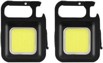 MOON & SUN SMALL LIGHT KEYCHAIN 02 Torch(Black, 2 cm, Rechargeable)