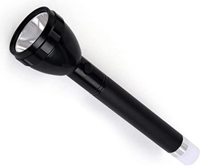 JY-SUPER Premium Quality 2 Mode Rechargeable Torch LED Bright Flashlight Torch(Black, 27 cm, Rechargeable)