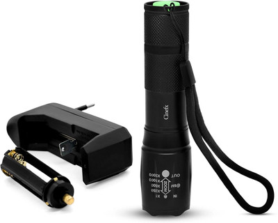 TRENDBIT ZY-T650 LED 5 Mode Flash Light (200m) Rechargeable Torch Torch(Black, 15 cm, Rechargeable)