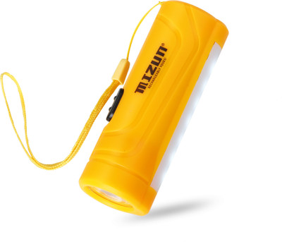 MIZUN TR23 (RECHARGEABLE LED TORCH) 12W Laser + 7 SMD , 2000mAh Battery Torch Torch(Yellow, 10.5 cm, Rechargeable)