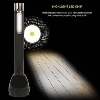JY-SUPER JY 2080 Rechargeable Handheld Flashlight Torch Torch(Black, 20 cm, Rechargeable)