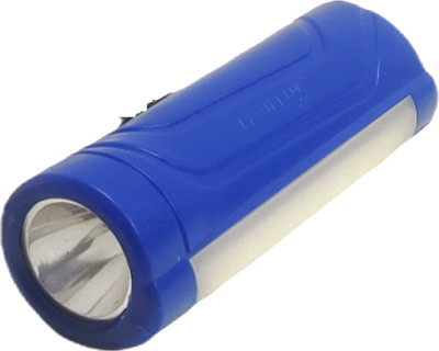 PLSUPREME PL-006 1 Watt Rechargeable Torch With 1400 MAH Lithium Battery Torch Torch(Blue, 10 cm, Rechargeable)