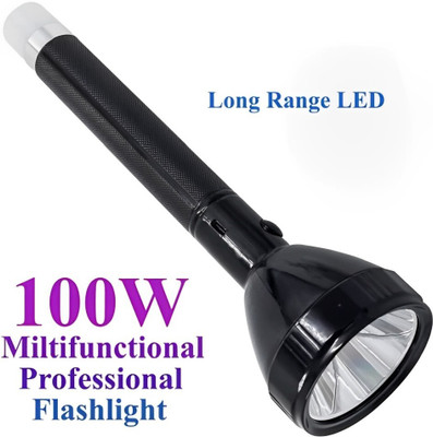 Dazzel Flex Rechargeable High Power Long Distance gor Home,Search Light with 3 Modes Torch Torch(Black, 27 cm, Rechargeable)