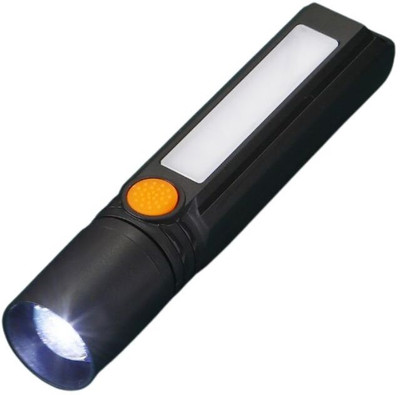 MZ M251 (RECHARGEABLE LED TORCH) 25W Laser LED + 7 SMD 1200 mAh Battery Torch(Black, 13 cm, Rechargeable)