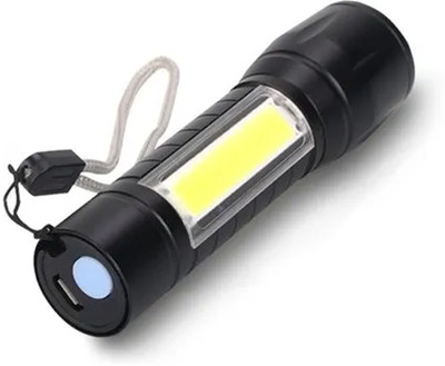 Small Sun Small Lightweight Rechargeable Bright 3 Mode Torch Portable Useful Flashlight Torch(Black, 10 cm, Rechargeable)
