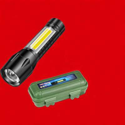 Dyzo MNT_T_042 Torch(Black, 10.5 cm, Rechargeable)