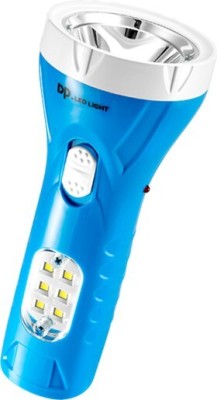 Dp 9053B (RECHARGEABLE LED TORCH) Torch(Blue, 15 cm, Rechargeable)