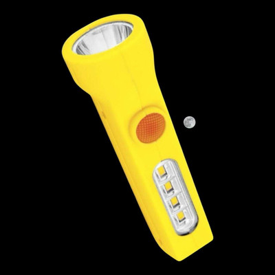 WRENS Torch-1-(5 Modes) Flashlight, Super Bright 20W LED Light & 6 Hours Runs Torch(Yellow, 11 cm, Rechargeable)