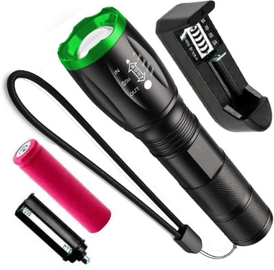 SMALL-SUN Powerfull Small Sun Powerful Rechargeable 5 Mode Torch Portable Waterproof Torch(Multicolor, 14 cm, Rechargeable)