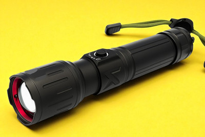Sagaft X128 Camping Torch – Rechargeable LED Flashlight with Long Range Beam Torch(Multicolor, 11 cm, Rechargeable)