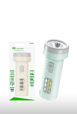 DP.LED 9162 ULTRA HIGH POWER LED RECHARGEABLE TORCH Torch Emergency Light(1W+0.6W) Torch Capacity: 350mAh Torch(Clear, Green, 1.2 cm, Rechargeable)