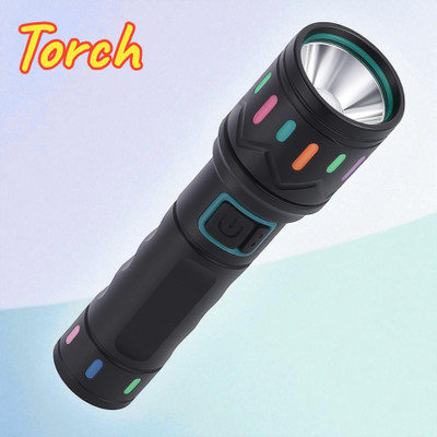Nilesawar A199 Super Bright Torch | Heavy Duty Rechargeable Flashlight with Long Battery Torch(Multicolor, 11 cm, Rechargeable)