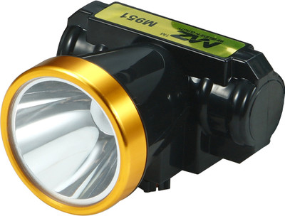 MZ M951 (Rechargeable LED Headlamp) 1200mAh battery 50W Power 8 Hours Working Torch(Black, 7 cm, Rechargeable)