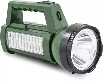 Dazzel Flex PORTABLE RECHARGEABLE LED ( LED:40W LED+18 SMD LEDs) DUAL FUNCTION SEARCH LIGHT 4 hrs Torch Emergency Light(Green)