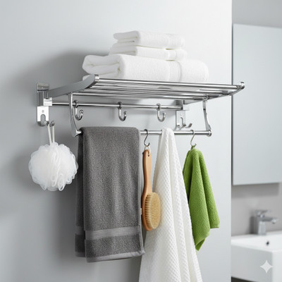 UNIQUEGURU by NA TW18 SILVER Towel Holder(Steel)