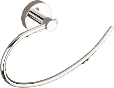 AVOQ Bathroom napkin ring wall mount holder stainless steel 304 Grade, Silver Silver Towel Holder(Stainless Steel)
