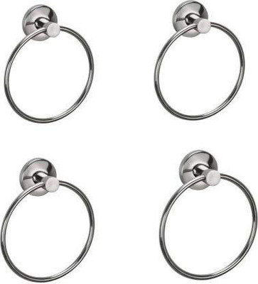 Monad by MONAD MD- TOWEL RING SS304 SET OF 4 PC STEEL CROME FINISH Towel Holder(Stainless Steel)