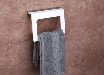 iSTAR High Grade Acrylic Square Towel Ring / Napkin Ring / Towel Stand Silver Towel Holder Bathroom Accessories for Home Silver Towel Holder White Towel Holder(Acrylic)