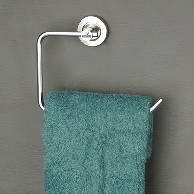 Well Set Napkin Ring Towel Ring/Napkin Holder/Hanger/Bathroom Accessories Silver Silver Towel Holder(Steel)