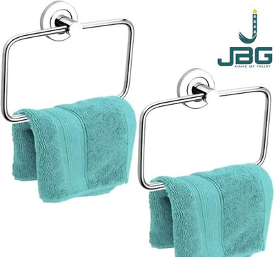 JBG Towel Ring, Towel hanger, Rectangle Shape Pack of 1 Chrome Towel Holder(Stainless Steel)