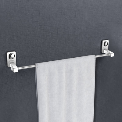 Plantex Platinum Stainless Steel Towel Rod - Bar - Bathroom Accessories (2 feet Long) Chrome Finish Towel Holder(Stainless Steel)