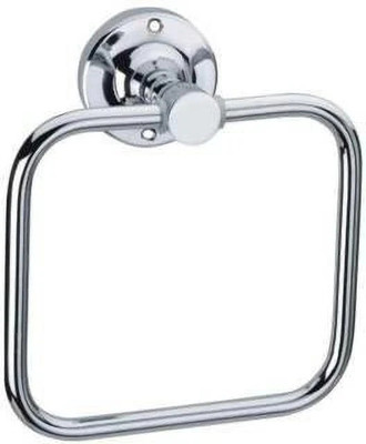 Strength by pinnu STRD-54 Stainless Steel Towel Ring for Bathroom/Wash Basin/Napkin-Towel Hanger/Bathroom Accessories (Chrome-Square) - Pack of 1 SILVER Towel Holder(Stainless Steel)