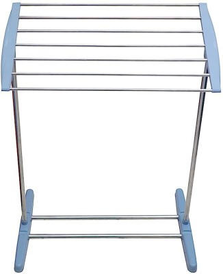 RAIYARAJ Steel Floor Cloth Dryer Stand Stainless Steel Towel Rack, Floor-Standing Multi-Functional Mobile Foldable(1 Tier)