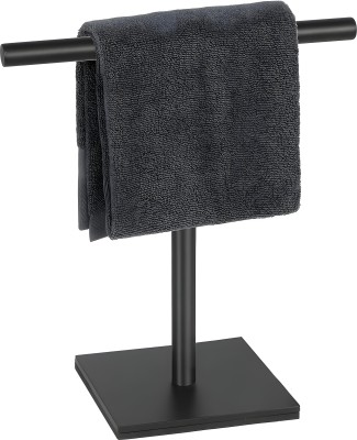 Nexgrills by Nexgrills 061 Black, Metal Hand Towel Stand, T-Shaped Freestanding Towel Rack Towel Holder(Iron)