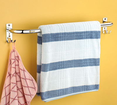 iSTAR High Grade New Design Round S S 24 Inch Towel Rod/Hanger for Bathroom, Kitchen.. silver Towel Holder(Stainless Steel)