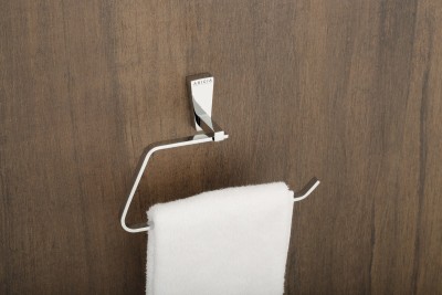 AVOQ Bathroom napkin ring wall mount holder stainless steel 304 Grade, Silver,JAC06 Silver Towel Holder(Stainless Steel)