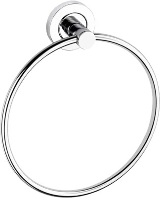 NTCD Towel Ring Round - Chrome Finish with Wall Bracket and Screws pack of 1 Steel Towel Holder(Stainless Steel)