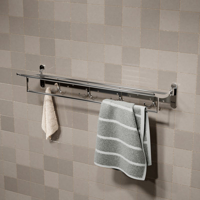 RUHE 304 Stainless Steel Round Foldable Towel Rack for Bathroom and Kitchen/Towel Holder/Towel Stand/Bathroom Accessories for Home (24 Inches) Silver Towel Holder(Stainless Steel) RUHE 304 Stainless Steel Round Foldable Towel Rack for Bathroom and Kitchen/Towel Holder/Towel Stand/Bathroom Accessories for Home (24 Inches) Silver Towel Holder(Stainless Steel)