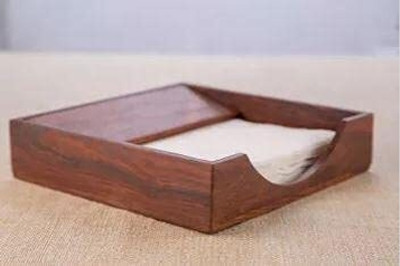 Desiree crafts 1 Compartments Wooden Tableware(Brown)