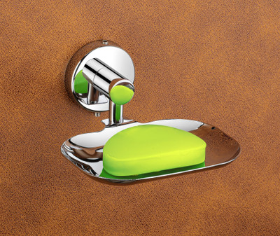 Character 304 Stainless Steel Single Soap Dish/holder/case for bathroom(Chrome)(pack of 1)(Silver)
