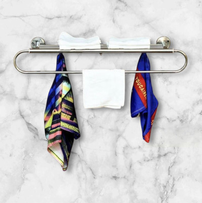 manvi MTR22 Glossy Silver Towel Holder(Stainless Steel)