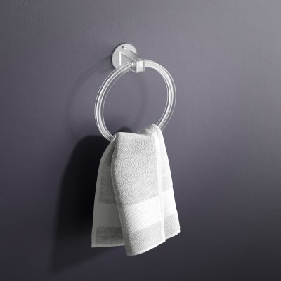 GRIVAN Acrylic Napkin Holder/Towel Ring/for Bathroom, Wash Basin Clear Towel Holder(Acrylic, ABS)